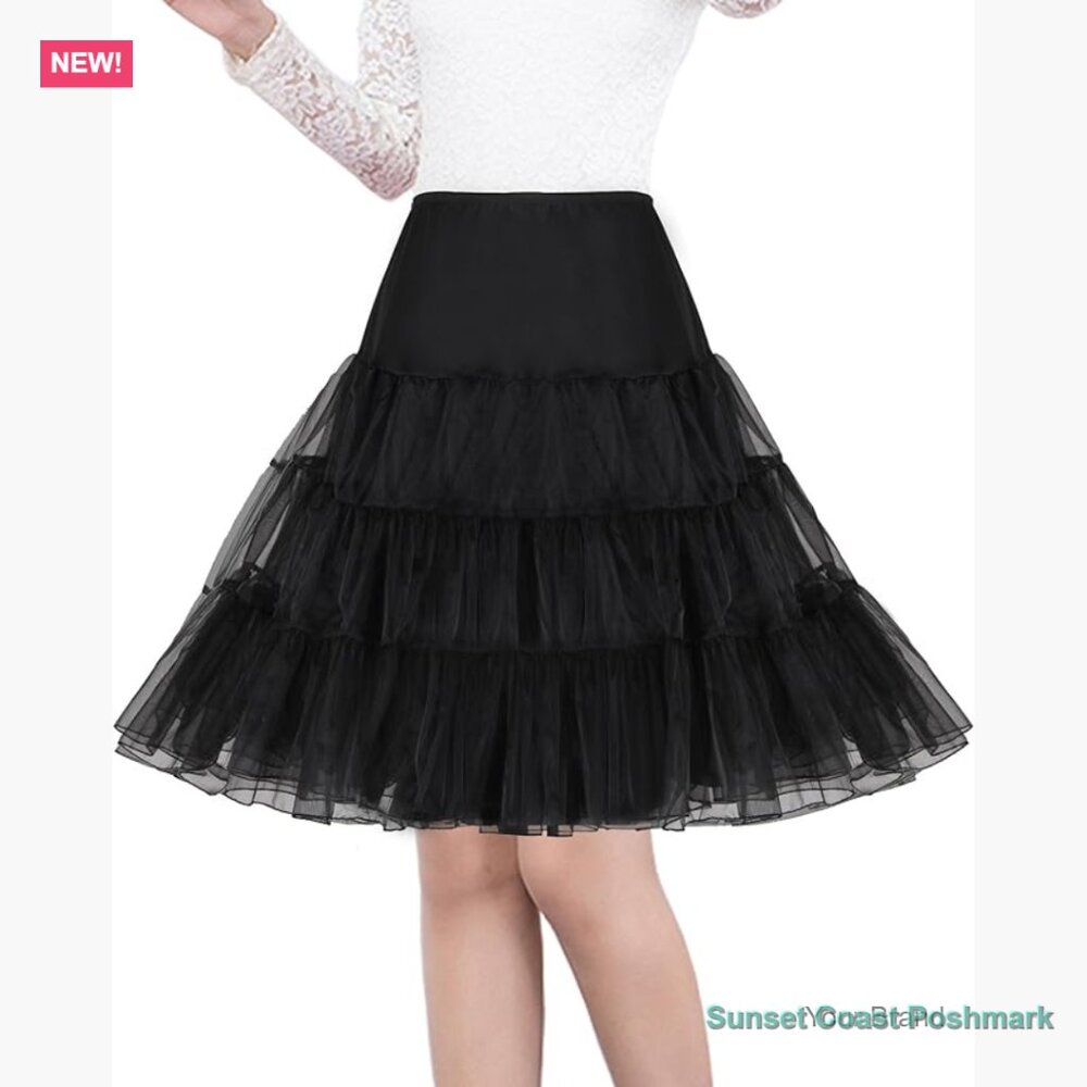 Vintage Style Petticoat Crinoline Rockabilly Tutu Skirt Slip